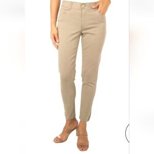 Democracy Ab Solution Khaki Pants Skinny Ankle Straigh Leg Jeans Stretch 14